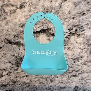 Bella Tunno “hangry” blue silicone bib